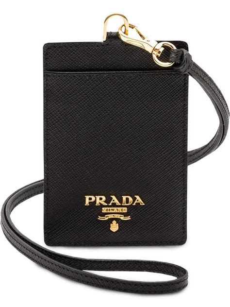 prada lanyard id holder|Prada ID Holder Lanyard .